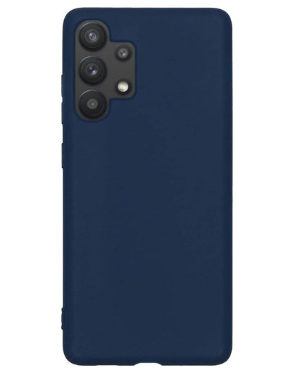Forterra Samsung A13 4G Hoesje Siliconen Backcover Lichtgewicht - Donkerblauw