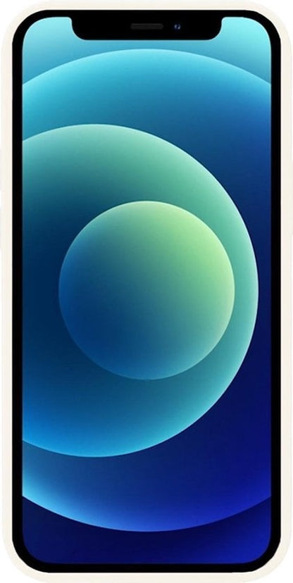 Forterra iPhone 12 Hoesje Siliconen Backcover Lichtgewicht - Wit