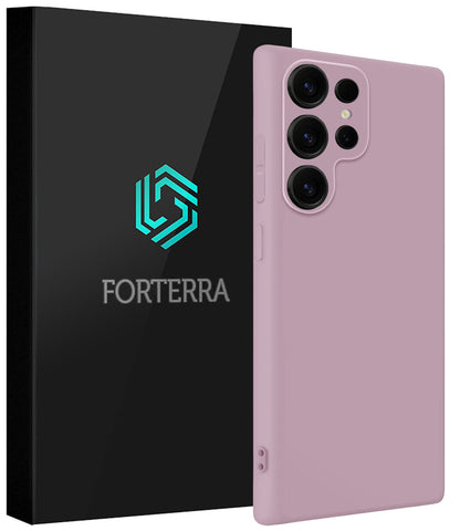 Forterra Samsung S25 Ultra Hoesje Siliconen Backcover Lichtgewicht - Lila