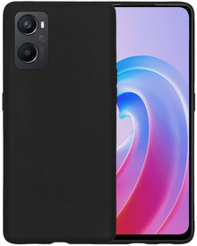 Forterra OPPO A76 Hoesje Siliconen Backcover Lichtgewicht - Zwart