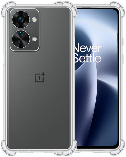 Forterra OnePlus Nord 2T Hoesje Shockproof Backcover Siliconen - Transparant