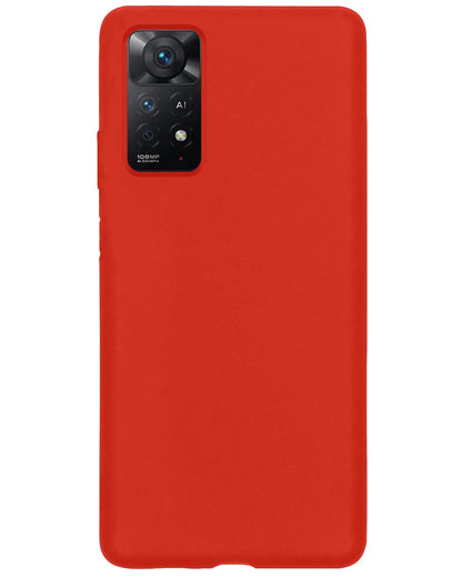 Forterra Xiaomi Redmi Note 11s Hoesje Siliconen Backcover Lichtgewicht - Rood