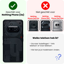 Forterra Nothing Phone 3a Hoesje Shockproof Backcover Siliconen - Transparant