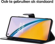 Forterra OnePlus Nord 2 Hoesje Bookcase Cover met Kaarthouder - Zwart