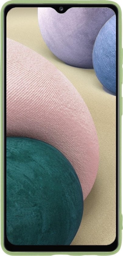 Forterra Samsung A12 Hoesje Siliconen Backcover Lichtgewicht - Groen