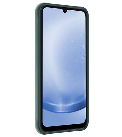 Forterra Samsung A25 Hoesje Siliconen Backcover Lichtgewicht - Donkergroen