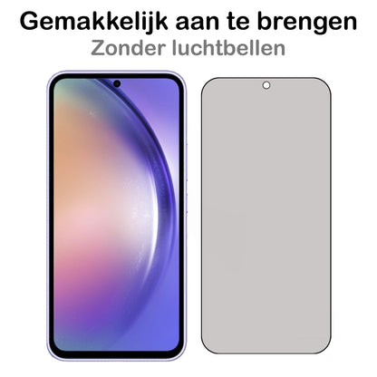 Forterra Samsung A54 Screenprotector Gehard Glas - Privacy