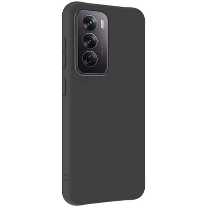 Forterra OPPO Reno 12 Hoesje Siliconen Backcover Lichtgewicht - Zwart