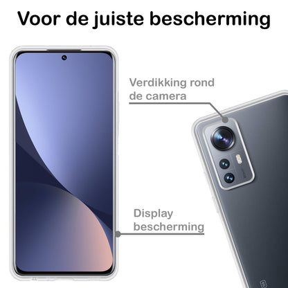 Forterra Xiaomi 12X Hoesje Siliconen Backcover Lichtgewicht - Transparant