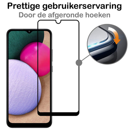Forterra Samsung A03s Screenprotector Gehard Glas - Full Screen