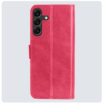 Forterra Samsung S23 FE Hoesje Bookcase Cover met Kaarthouder - Donkerroze