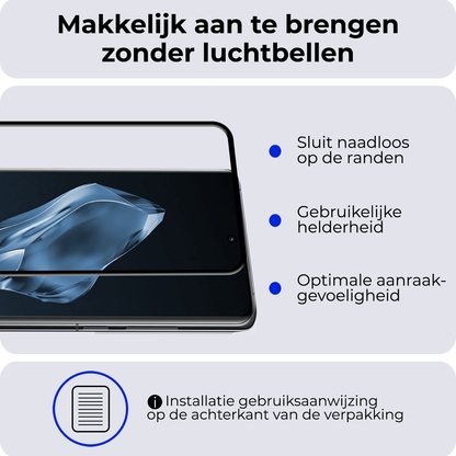 Forterra OnePlus 12R Screenprotector Gehard Glas - Full Screen