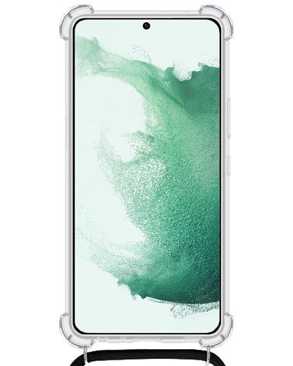 Forterra Samsung S21 Hoesje met Koord Backcover Shockproof - Transparant