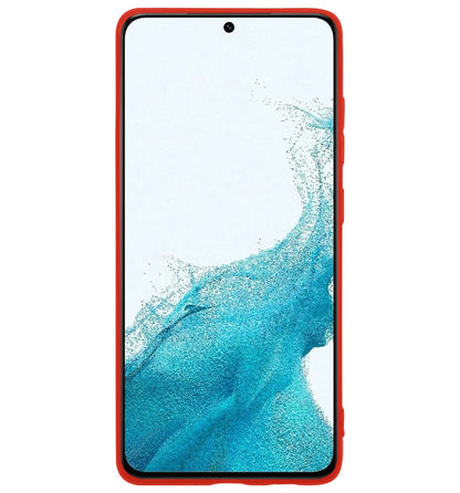 Forterra Samsung S22 Plus Hoesje Siliconen Backcover Lichtgewicht - Rood