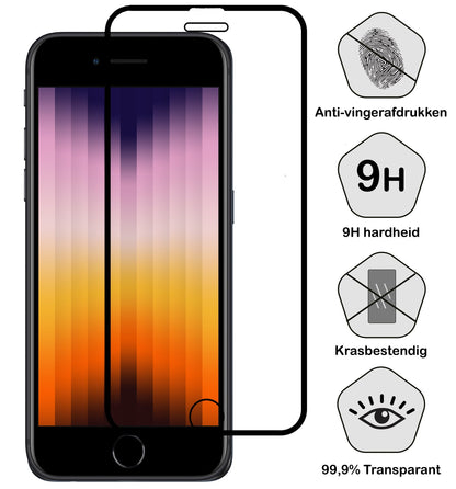 Forterra iPhone SE 2022 Screenprotector Gehard Glas - Full Screen