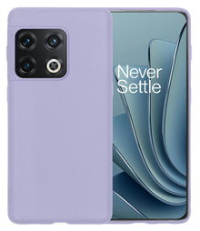 Forterra OnePlus 10 Pro Hoesje Siliconen Backcover Lichtgewicht - Lila