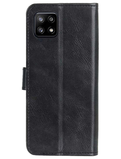 Forterra Samsung M22 Hoesje Bookcase Cover met Kaarthouder - Zwart