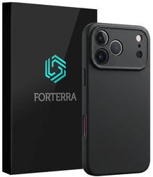 Forterra iPhone 18 Pro Hoesje Siliconen Backcover Lichtgewicht - Zwart