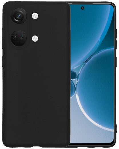 Forterra OnePlus Nord 3 Hoesje Siliconen Backcover Lichtgewicht - Zwart