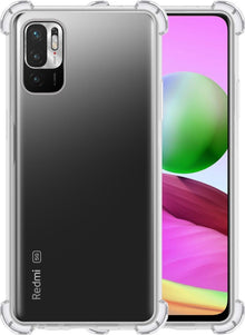 Forterra Xiaomi Redmi Note 10 5G Hoesje Shockproof Backcover Siliconen - Transparant