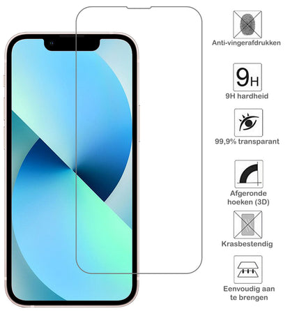 Forterra iPhone 13 Pro Screenprotector Gehard Glas - Volledige dekking