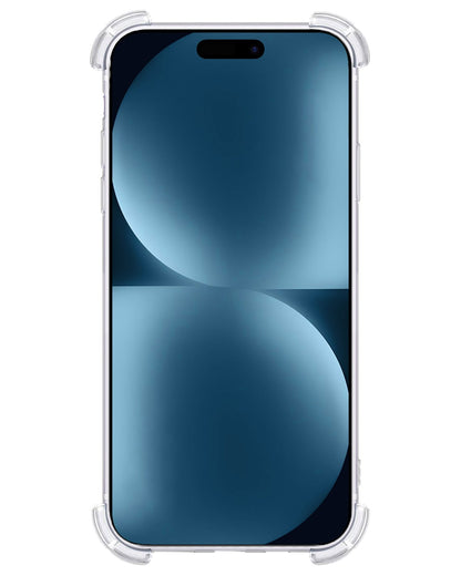 Forterra iPhone 15 Hoesje Shockproof Backcover Siliconen - Transparant