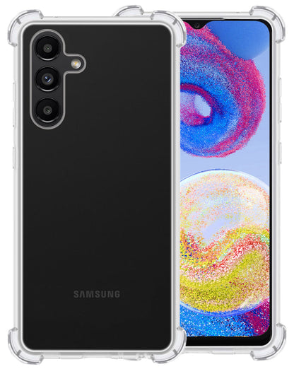 Forterra Samsung A04s Hoesje Shockproof Backcover Siliconen - Transparant