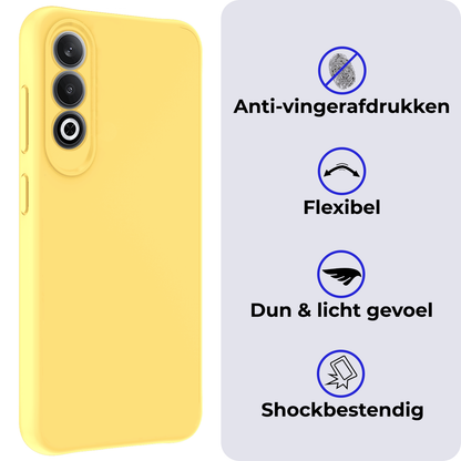Forterra OnePlus Nord CE 4 Hoesje Siliconen Backcover Lichtgewicht - Geel