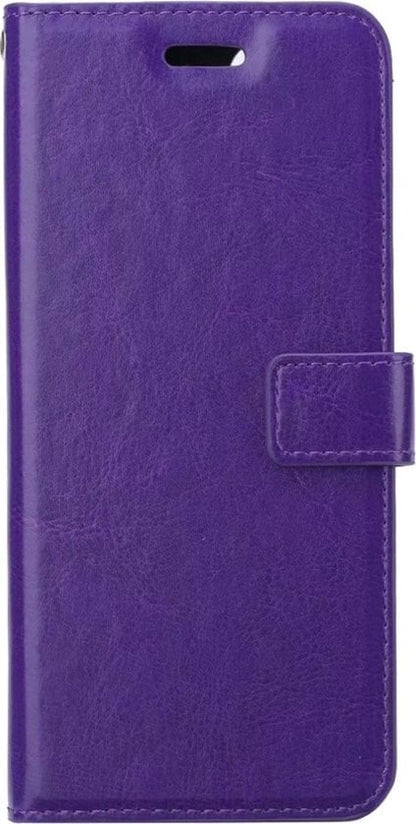 Forterra Samsung A22 5G Hoesje Bookcase Cover met Kaarthouder - Paars