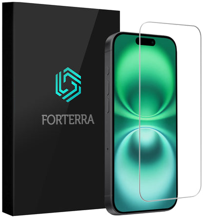 Forterra iPhone 16 Screenprotector Gehard Glas - Volledige dekking
