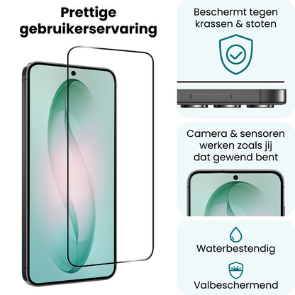 Forterra Samsung S26 Screenprotector Gehard Glas - Full Screen