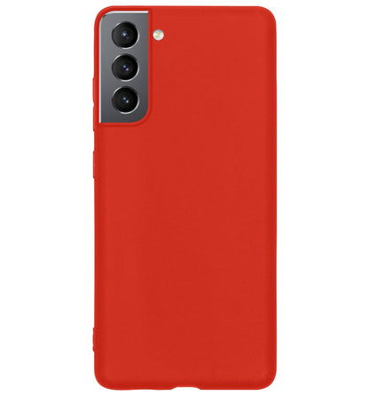 Forterra Samsung S22 Plus Hoesje Siliconen Backcover Lichtgewicht - Rood