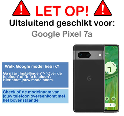 Forterra Google Pixel 7A Hoesje Shockproof Backcover Siliconen - Transparant