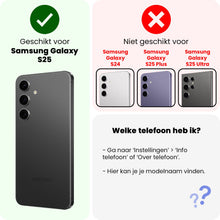 Forterra Samsung S25 Hoesje Siliconen Backcover Lichtgewicht - Licht Roze
