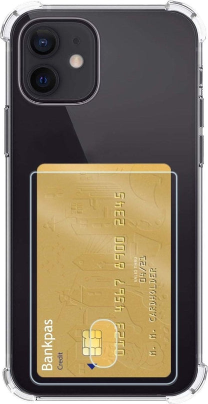 Forterra iPhone 11 Hoesje Kaarthouder Backcover Shockproof - Transparant
