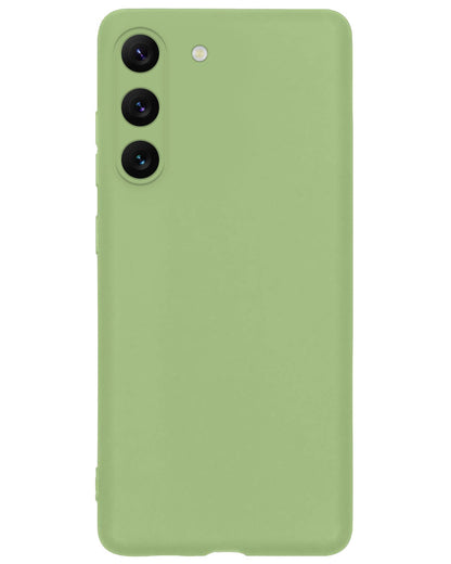 Forterra Samsung S23 Hoesje Siliconen Backcover Lichtgewicht - Groen