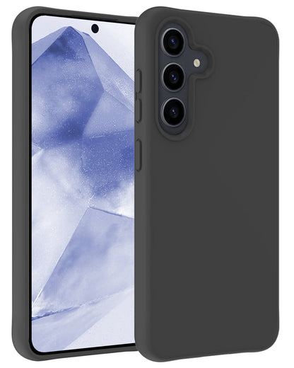 Forterra Samsung A55 Hoesje Siliconen Backcover Lichtgewicht - Zwart