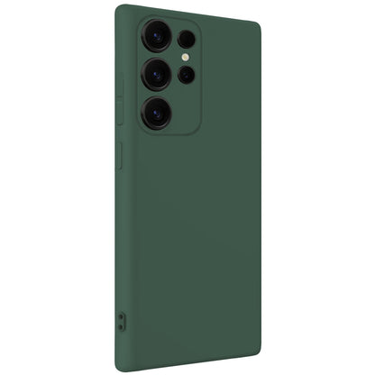 Forterra Samsung S25 Ultra Hoesje Siliconen Backcover Lichtgewicht - Donkergroen
