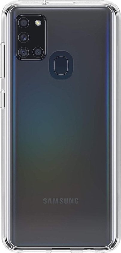 Forterra Samsung A21s Hoesje Siliconen Backcover Lichtgewicht - Transparant