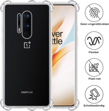 Forterra OnePlus 8 Pro Hoesje Shockproof Backcover Siliconen - Transparant
