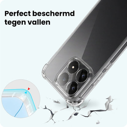 Forterra Xiaomi 15T Hoesje Shockproof Backcover Siliconen - Transparant