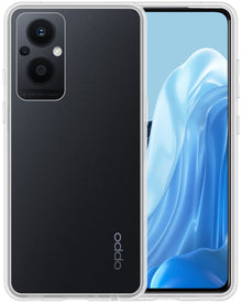 Forterra OPPO Reno 8 Lite Hoesje Siliconen Backcover Lichtgewicht - Transparant