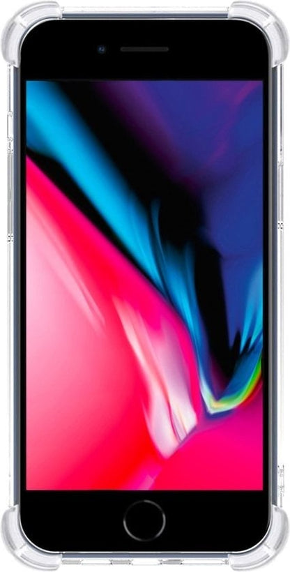Forterra iPhone 7 Hoesje Shockproof Backcover Siliconen - Zilver