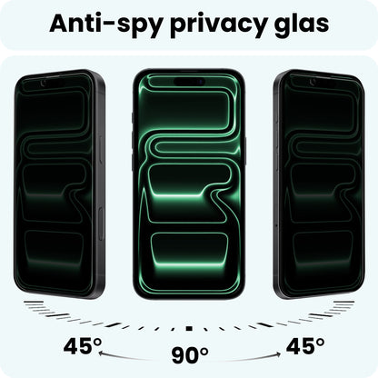 Forterra iPhone 17 Pro Screenprotector Gehard Glas - Privacy