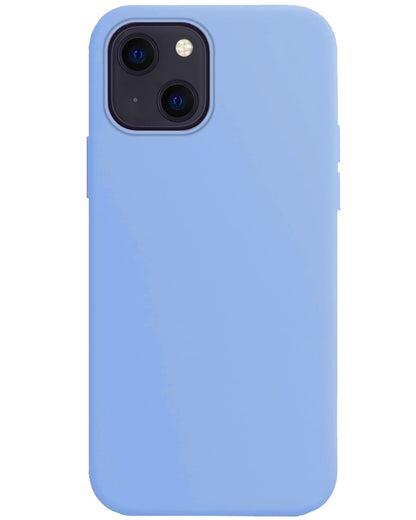 Forterra iPhone 15 Hoesje Siliconen Backcover Lichtgewicht - Lichtblauw