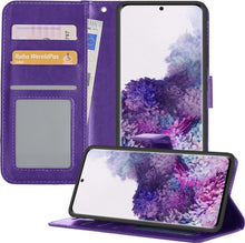 Forterra Samsung S20 Hoesje Bookcase Cover met Kaarthouder - Paars
