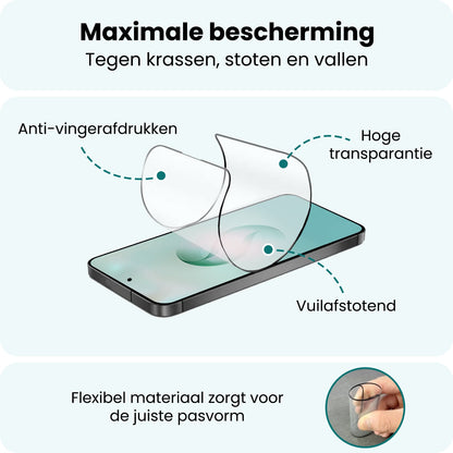 Forterra Samsung S26 Ultra Screenprotector Flexibel Glas met Installatieframe