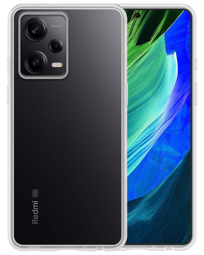 Forterra Xiaomi Redmi Note 12 Pro Hoesje Siliconen Backcover Lichtgewicht - Transparant