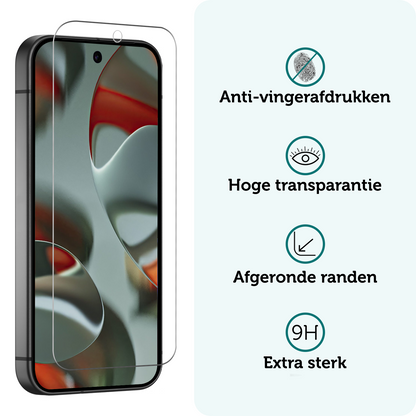 Forterra Google Pixel 9 Screenprotector Gehard Glas - Anti-kras