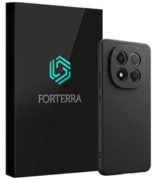 Forterra Xiaomi Redmi Note 14 Pro Hoesje Siliconen Backcover Lichtgewicht - Zwart